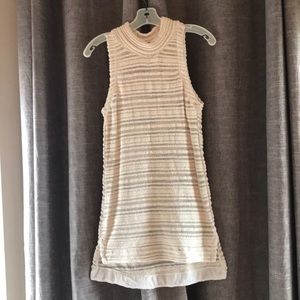 Anthro knit top high/lower in the back